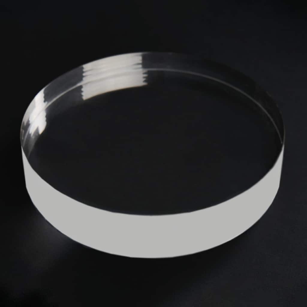 Artissance Round Transparent Glass Crystal Base, Home Accent Art Decor