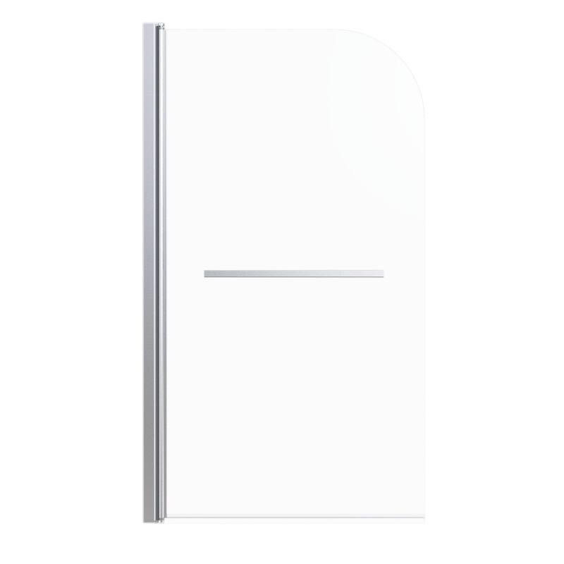 Topcraft 31“ W * 55” H Tempered Glass Frameless Shower Door - Chrome