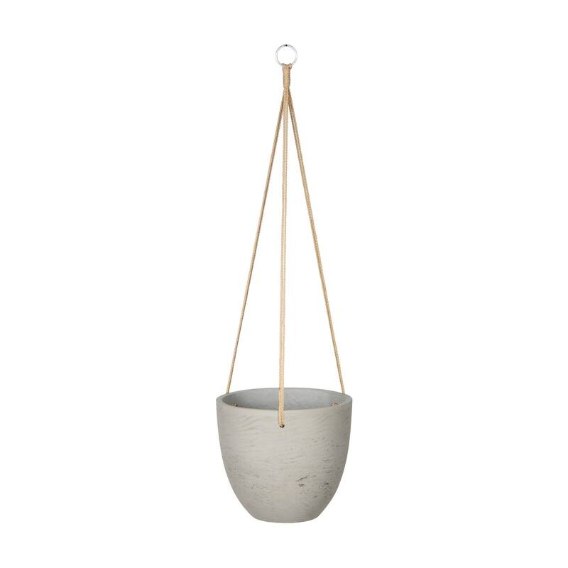 Last Chance Small Hanging Pot, Cement Grey