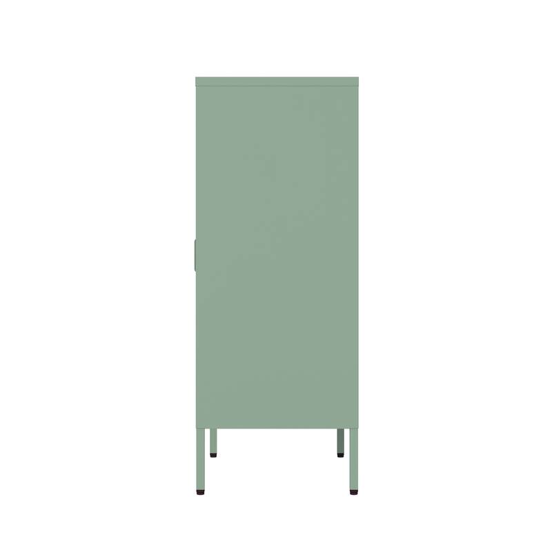 Manhattan Comfort Naomi 2-Piece Metal Storage Cabinets