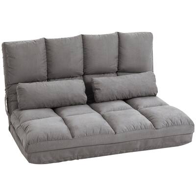 40.25" Folding Loveseat Chaise Lounge Chair