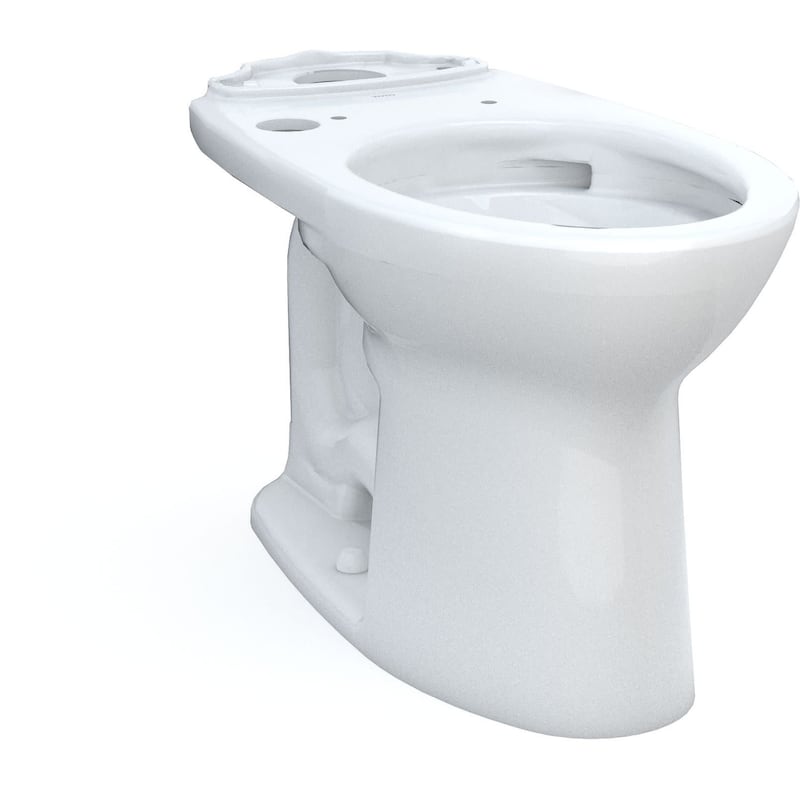 TOTO Drake Elongated Universal Height Tornado Flush Toilet Bowl with - Cotton