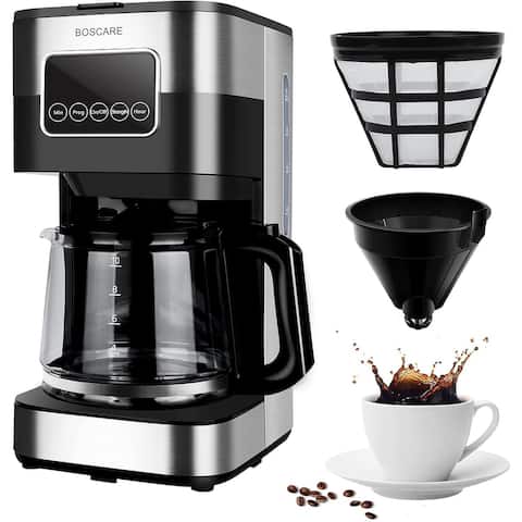 BOSCARE 10 Cups Programmable Coffee Maker Drip Coffee Maker