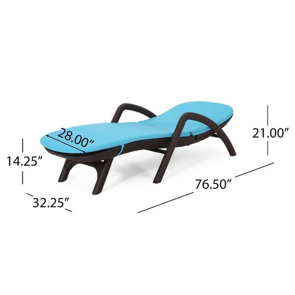 dimension image slide 0 of 6, Waverly Faux Wicker Chaise Lounges (Set of 2) by Christopher Knight Home