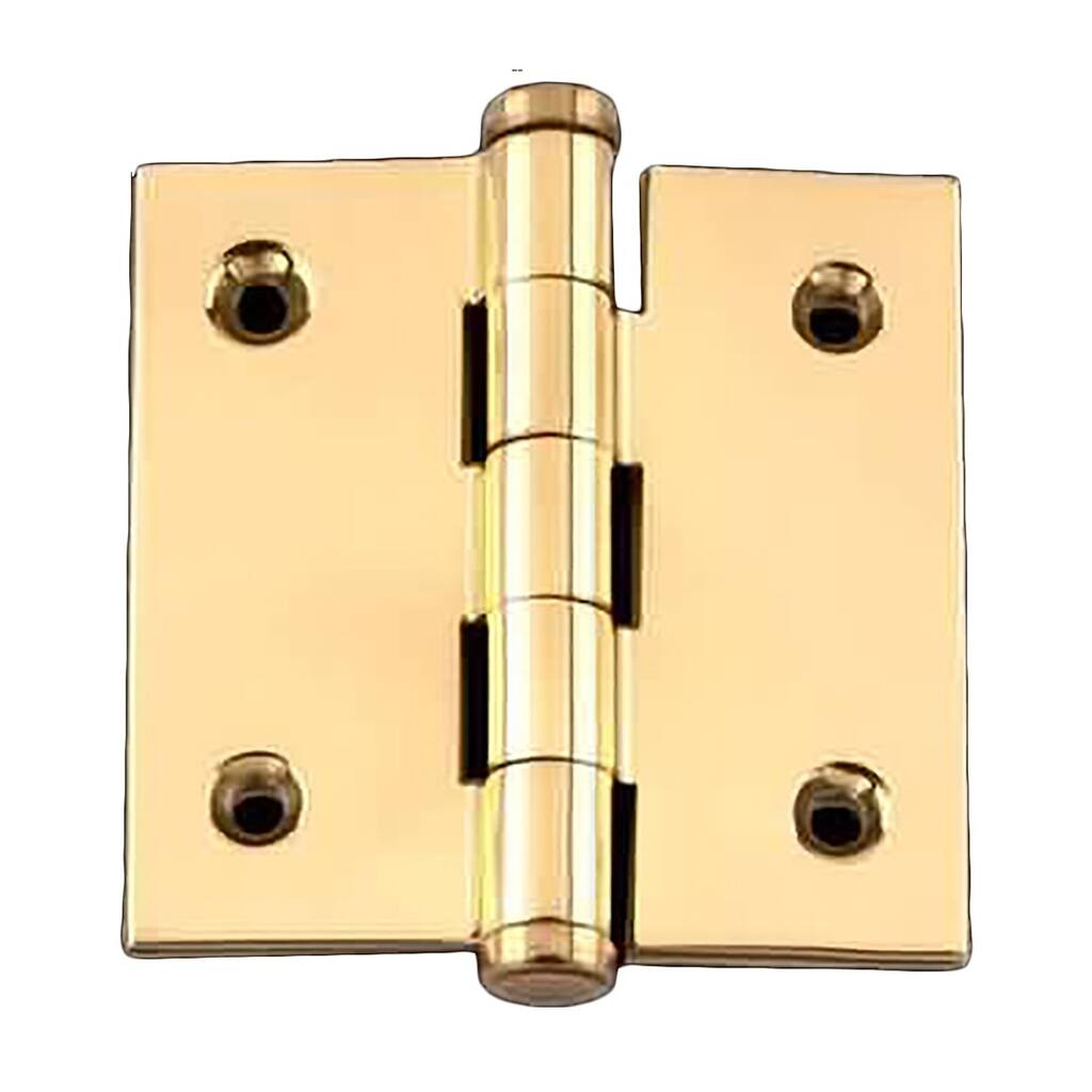 Square Cabinet Hinge Solid Brass Coin Tip 2 Renovators Supply