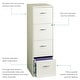 preview thumbnail 8 of 12, Space Solutions Pearl White 4 Drawer Metal Vertical File Cabinet