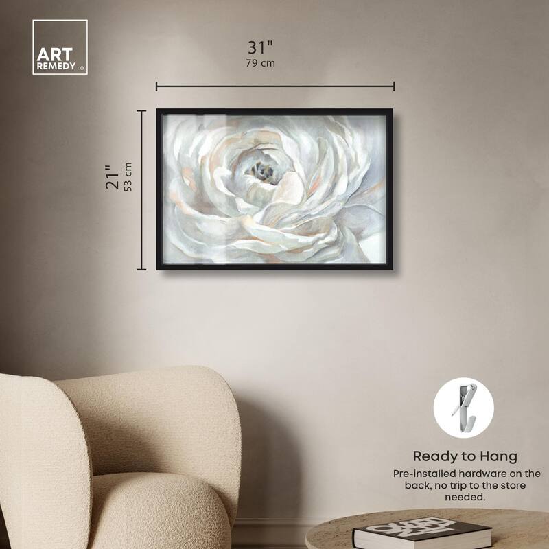 Powdery Peony Shadowbox by Art Remedy