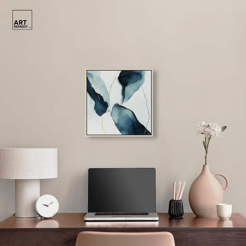 Cerulean Flow II Canvas by Art Remedy
