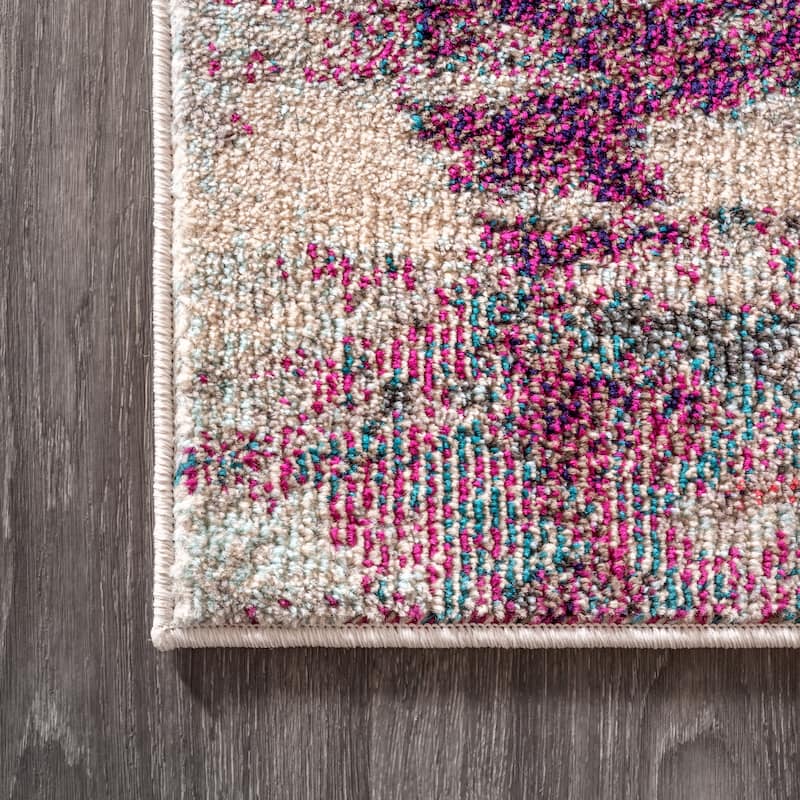 JONATHAN Y Groovy POP Modern Abstract Brushstroke Area Rug