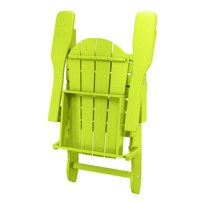 Laguna Outdoor 5-Piece Adirondack Chair With Square Coffee Table Conversation Set