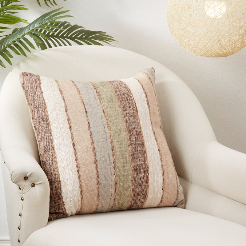 Classic Chic Striped Throw Pillow