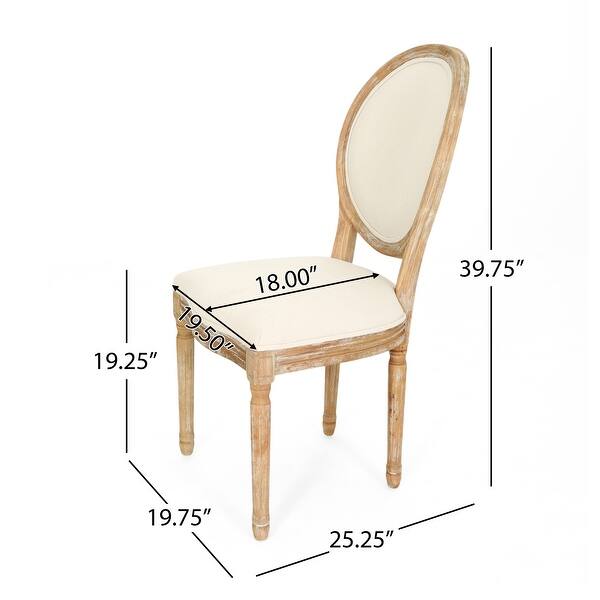 dimension image slide 9 of 12, Phinnaeus French Country Dining Chairs (Set of 4) by Christopher Knight Home
