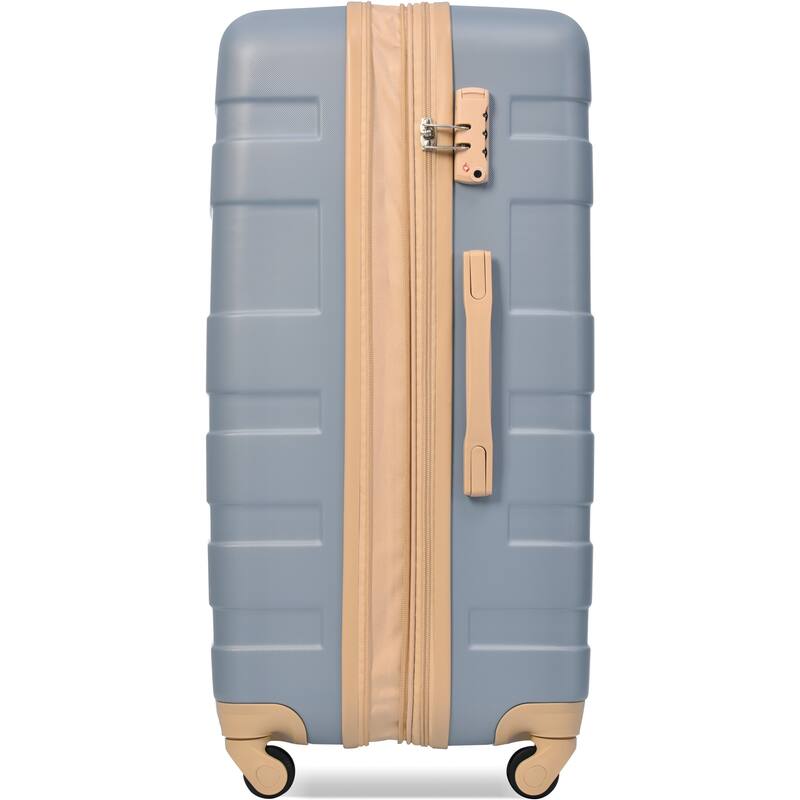 3-Piece Luggage Sets Expandable ABS Hardshell Luggage Hardside Lightweight Durable Suitcase sets with Spinner Wheels & TSA Lock