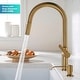 preview thumbnail 39 of 167, Kraus 2-Function 1-Handle 1-Hole Pulldown Sprayer Brass Kitchen Faucet