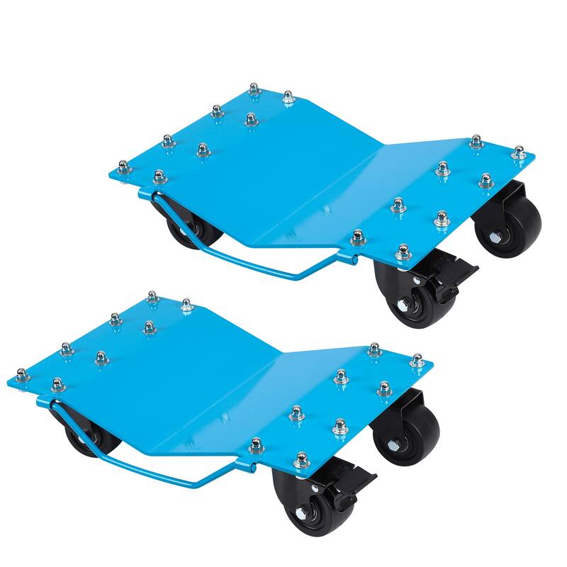[8000 lbs] Wheel Dolly Car Set of 2 or 4 - Clear