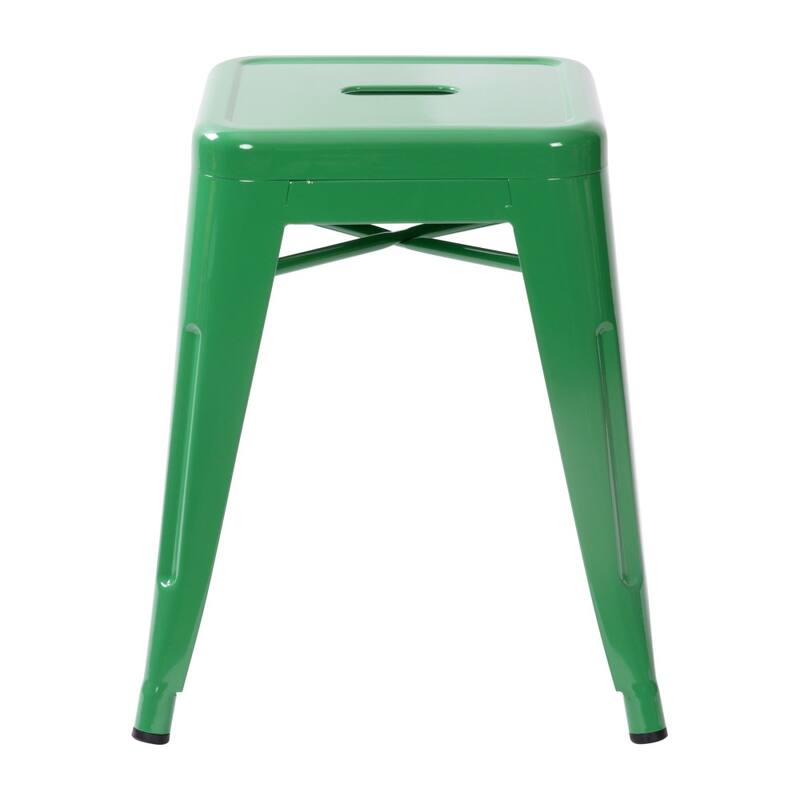 18 Inch Table Height Indoor Stackable Metal Dining Stool-Set of 4