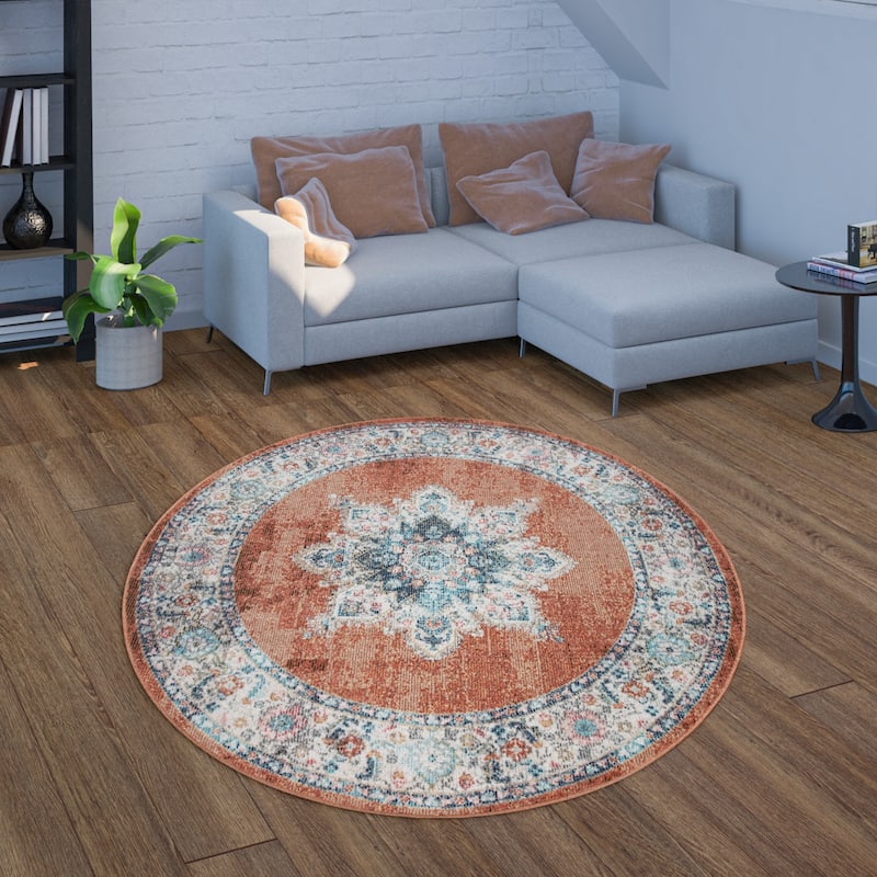 In & Outdoor Area Rug Oriental Pattern In modern differnt Colors