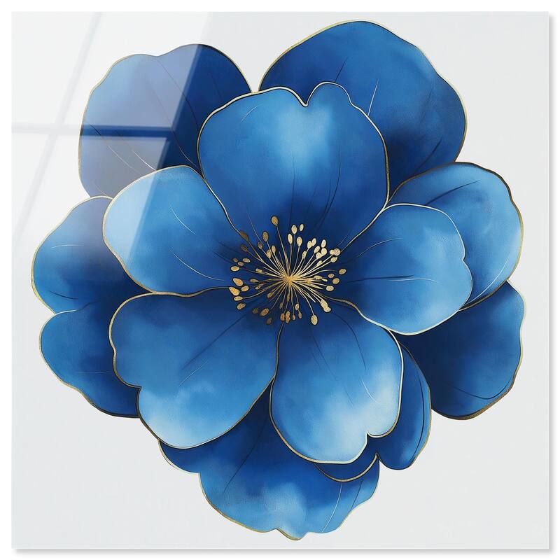 Blue Brilliance I Acrylic by Art Remedy, Ready to Hang - 24" x 24"