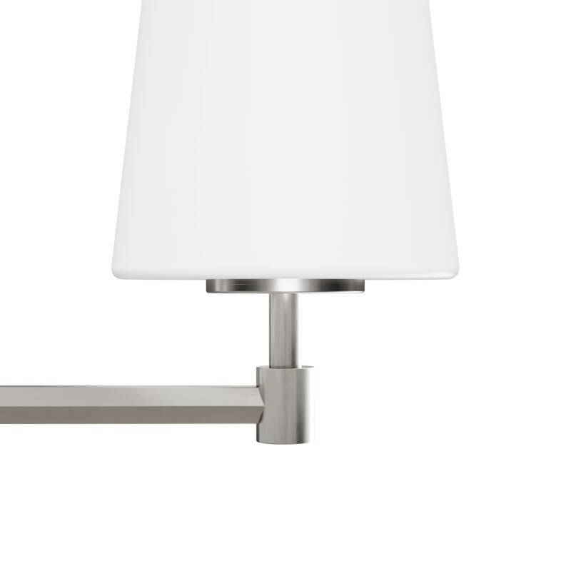 Hunter Nolita Vanity Wall Light - Bathroom - Contemporary, Transitional - White Glass Shades - Damp Rated!