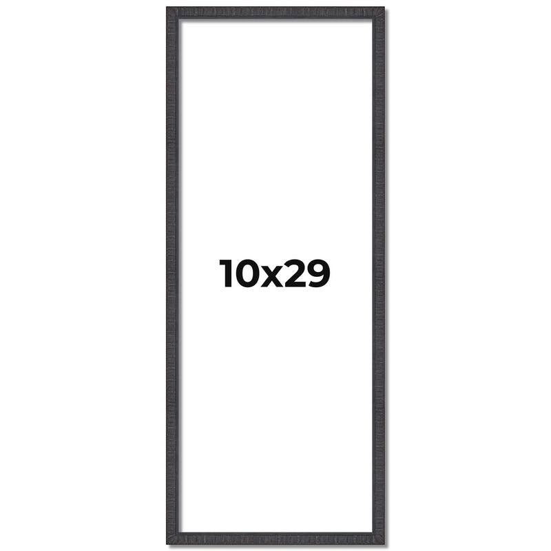 10x29 Frame Brown Picture Frame - Complete Modern Photo Frame Includes