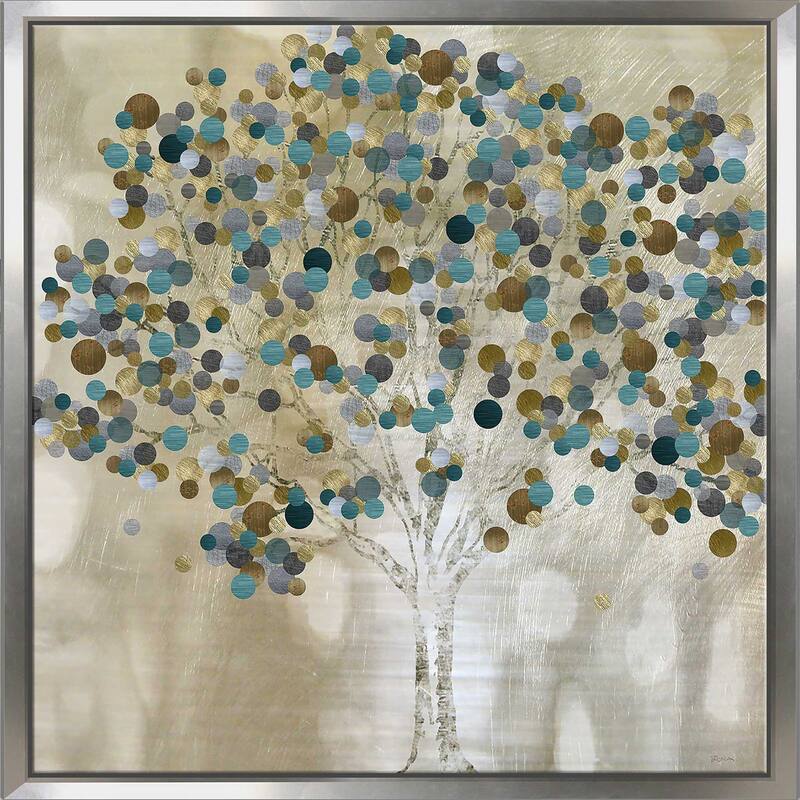 "A Teal Tree" Print on Floating Canvas