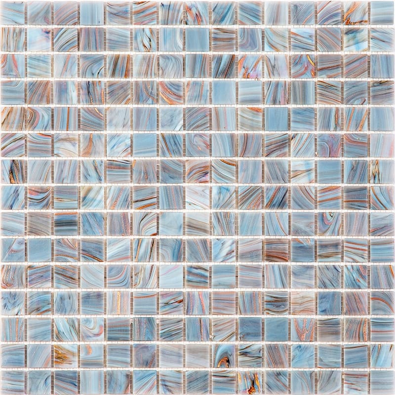 Apollo tile 12" x 12" Celestial Glossy Templeton Gray Glass Tile (20 sq ft/case) - 20 Pack