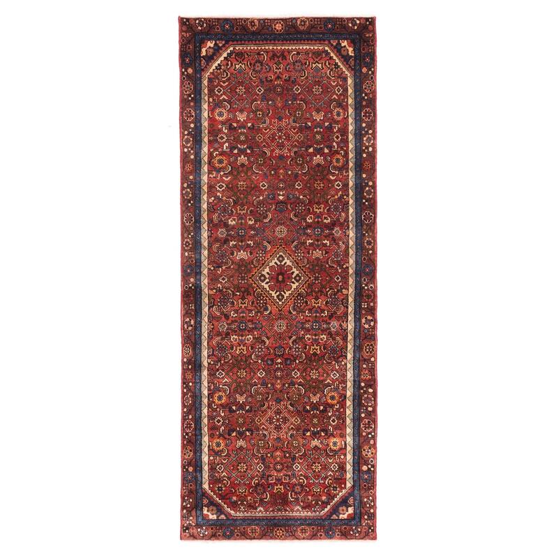 ECARPETGALLERY Hand-knotted Andelz Red Wool Rug - 3'3 x 9'0