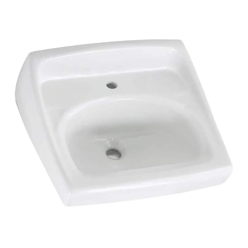 American Standard Lucerne 20-1/2" Wall Mounted Porcelain Bathroom Sink - White