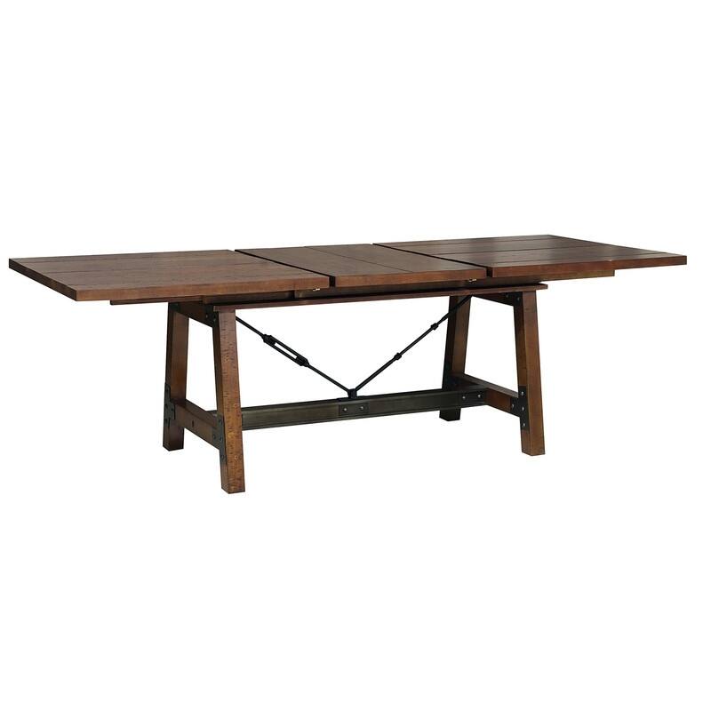 5pc Dining Table with Extension Leaf and 4 Side Chairs