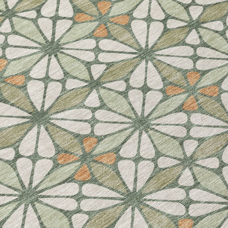 Machine Washable Indoor/ Outdoor Mosaic Pablo Chantille Rug