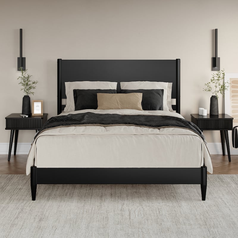 Pasadena Solid Wood Low Profile Platform Bed