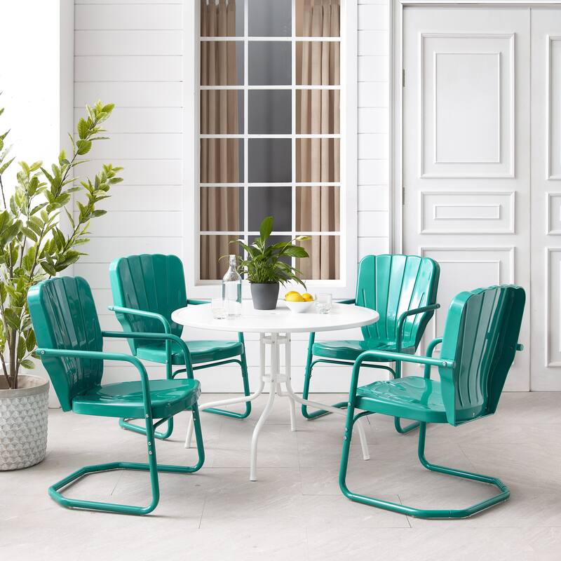 Crosley Ridgeland 5-piece Outdoor Dining Set - 104.5 W x 104.5 D x 34.25 H