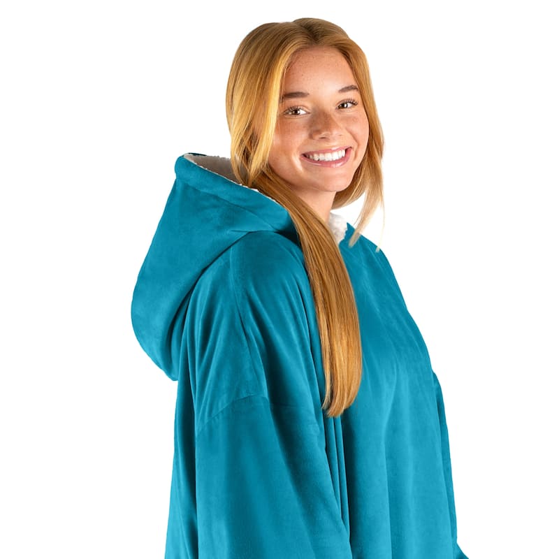 Bare Homey B-Cozy Oversized Sherpa Wearable Blanket