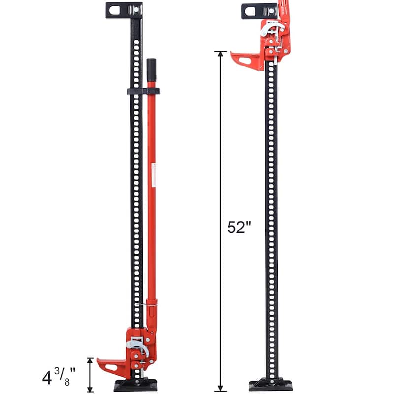 High Lift Farm Jack, 48" Utility Farm Jack, 7000 lbs Capacity Ratcheting Off Road Utility Jack, Heavy-Duty Farm Jack