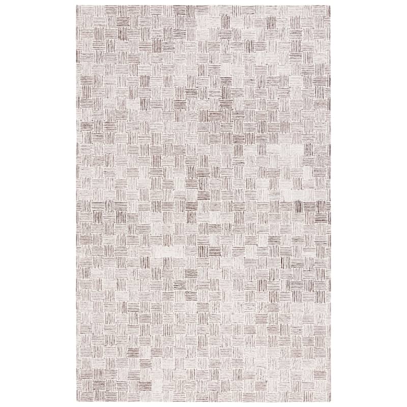 SAFAVIEH Handmade Micro-Loop Courteney Transitional Wool Rug