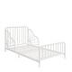 preview thumbnail 12 of 21, Little Seeds Quinn Whimsical Metal Toddler Bed White