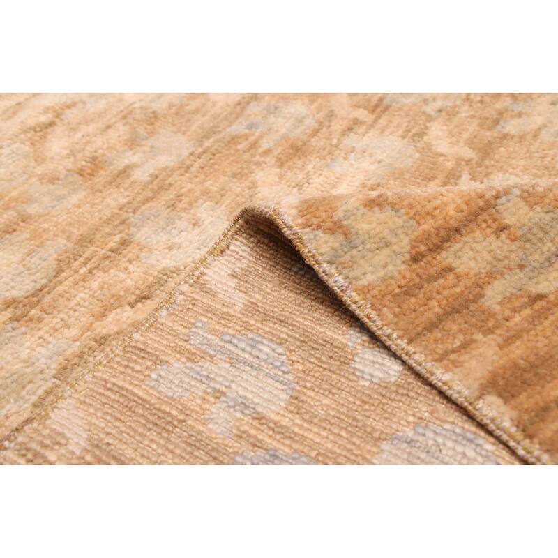 ECARPETGALLERY Hand-knotted Mystique Brown Wool Rug - 10'2 x 13'2