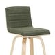 preview thumbnail 26 of 120, Skara Swivel Bar Stool, Upholstered Bar Height Chair with Bentwood Frame