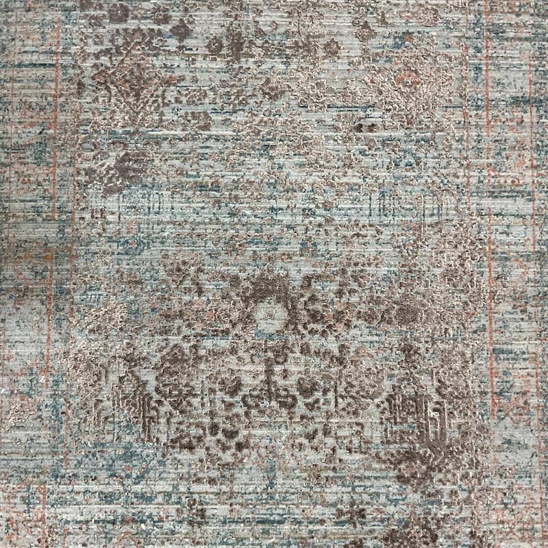 HERAT ORIENTAL Turkish Modern Erased Design Wool & Silk Rug - 2' x 2'11"