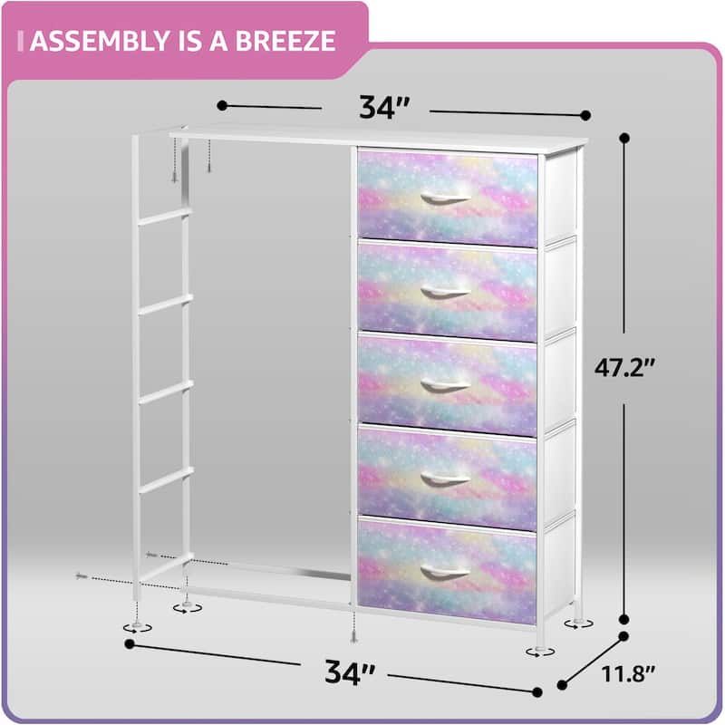 Dressers for Bedroom with 10 Drawers, Chest of Drawers for Bedroom