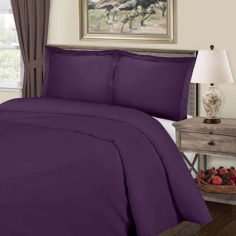 Superior 800 Thread Count Cotton Blend Duvet Cover Set