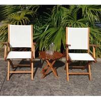Shop Stella Teak Outdoor Folding Armchair In Textilene Fabric Overstock 28233804