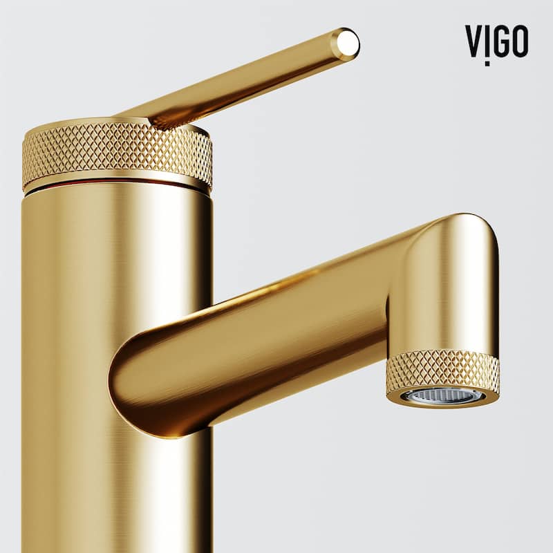 VIGO Sterling 7" H Single Handle Single Hole Bathroom Faucet