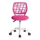 preview thumbnail 31 of 54, HomyLin Armless Home Office Task Chair Kids Desk Chair Mid-Back Pink