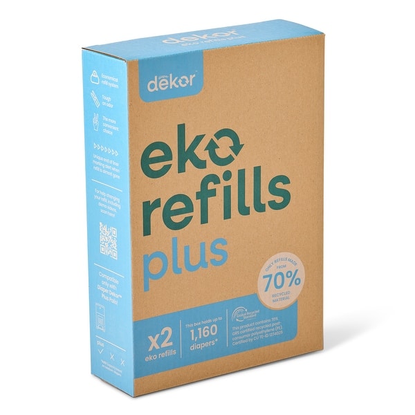 slide 2 of 8, Dekor Eko Plus Diaper Pail Refills