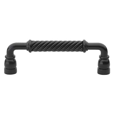 5 In. Center Twisted Steel Pull Cabinet Handle (Pack of 10)