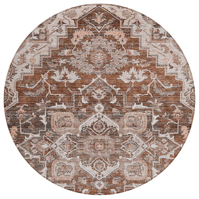 Machine Washable Indoor/ Outdoor Chantille Traditional Boho Rug