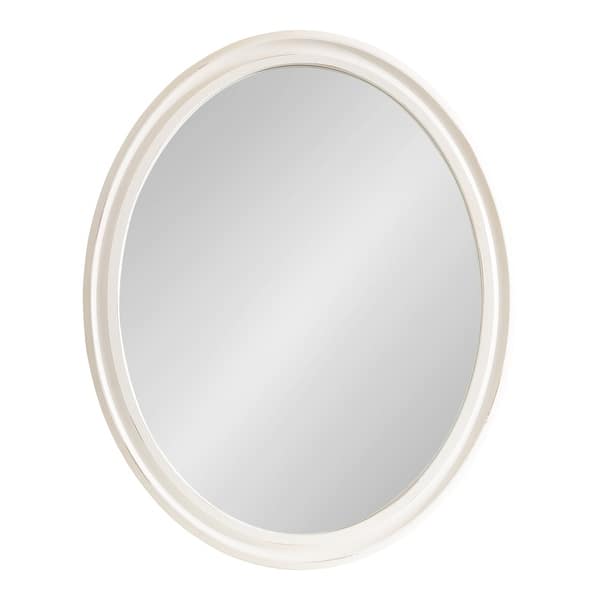 slide 2 of 18, Kate and Laurel Mansell Oval Framed Wall Mirror 24x30 - White
