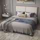 preview thumbnail 25 of 28, Classic steamed bread shaped backrest, metal frame, solid wood ribs, with four storage drawers, sponge soft bag