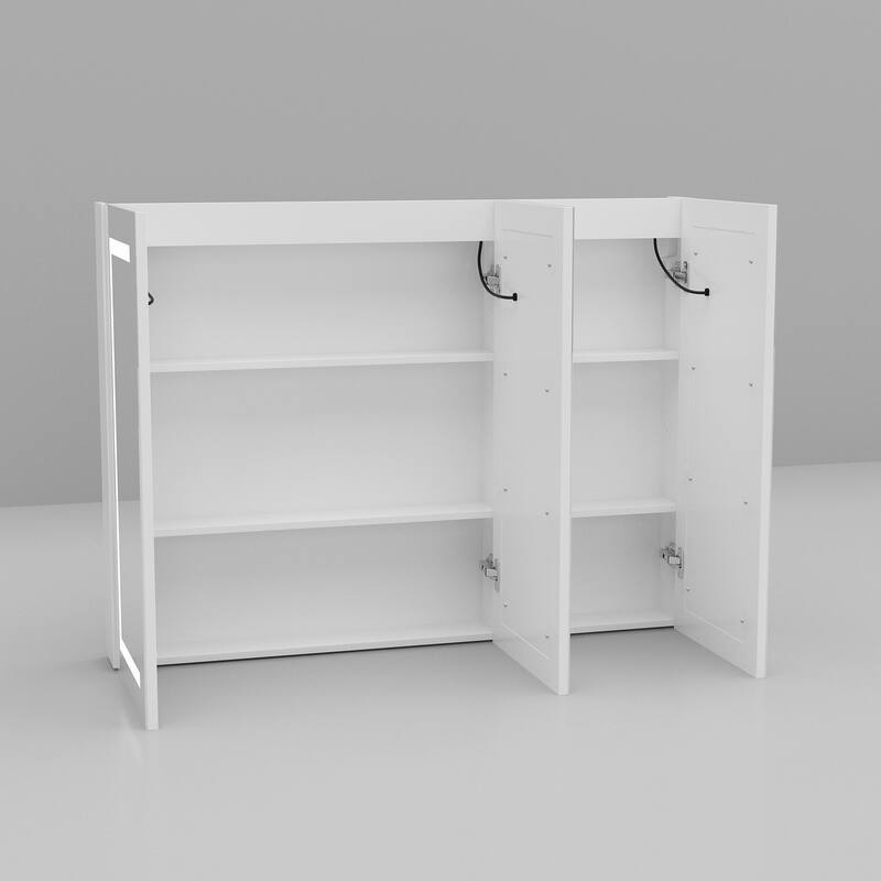 Mirror Medicine Cabinet with Lights Mirrored Cabinet Bathroom Bedroom